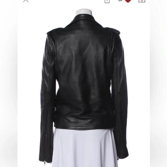 Understated leather jacket - Picture 2 of 5